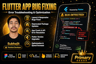 fix bugs and optimize your flutter dart mobile app