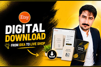 research, create your etsy digital product listing