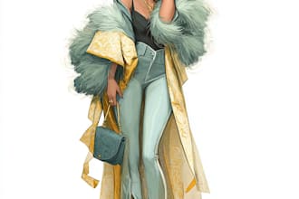 drawing fashion illustrations for designer presentations