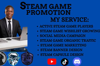 do steam game promotion, steam game marketing and steam wishlist