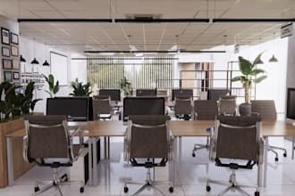 3d interior design home office meeting room studio workplace clinic reception