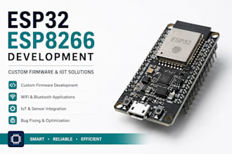 develop custom esp32 esp8266 firmware for iot and automation