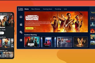 develop ott vod streaming app for android, ios and web
