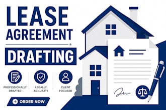 draft professional residential or commercial lease agreement