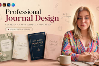 design journal, journal formatting, workbook design, KDP journal