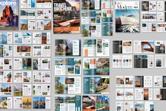 design travel agency brochure for tours, holiday, vacation and tourism packages