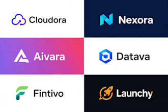 design a modern, minimalist saas, tech, or startup logo design