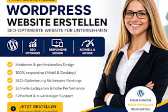 wordpress website erstellen und gestalten SEO optimiert für unternehmen
