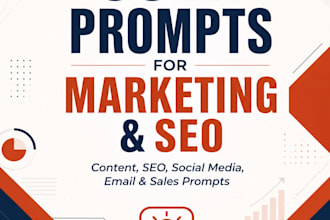 give you 60 ai prompts for marketing and SEO