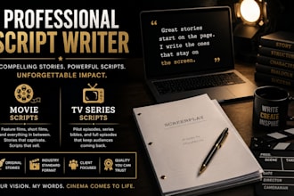 write a screenplay for your movie or TV series
