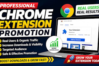 chrome extension promotion, extention downloads and review extension marketing