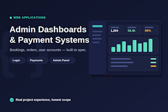 build a custom web app with admin dashboard