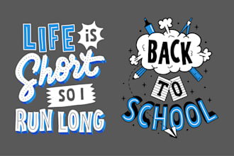 create custom unique hand lettering typography