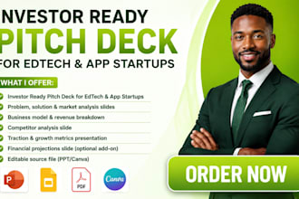 build mobile app edtech software company pitch deck