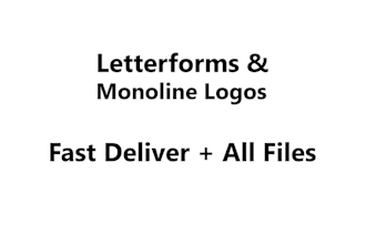 letterforms and monoline logo