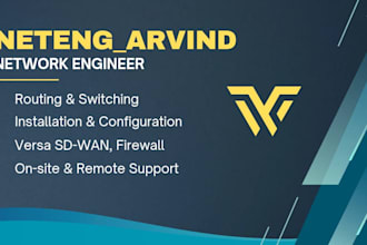 be your cisco juniper and versa sdwan network engineer