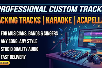 create custom playbacks, karaoke instrumentals or acapellas