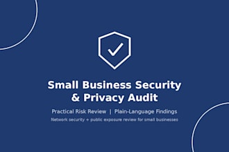 conduct a small business security and privacy audit