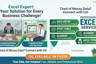 do professional data entry pivot table xlookup