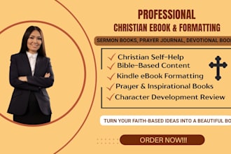 write and format your christian ebook devotional bible study ebook or sermon