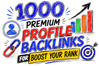 post 1000 premium profile backlinks for boost your rank