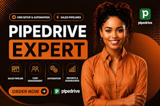 optimise pipedrive crm, manage sales pipeline, automation and saas workflow