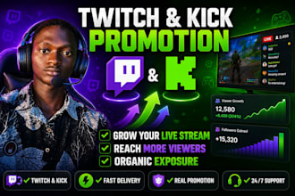 promote your twitch livestream to bring active live viewers and active chatters