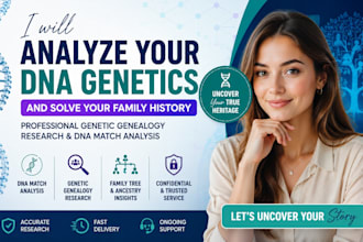 analyze dna genetics and solve your family history