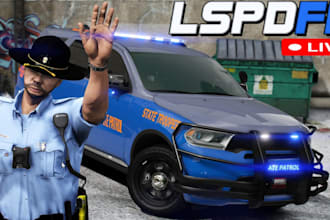 design fivepd lspdfr police mod, rp eup and plugins server for fivem server