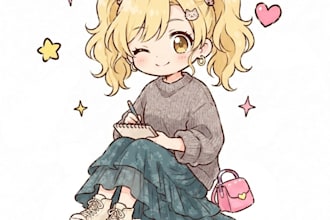 draw cute chibi anime art