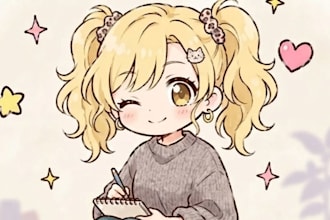 draw cute chibi anime art