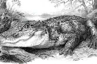 create unique pen and ink illustrations