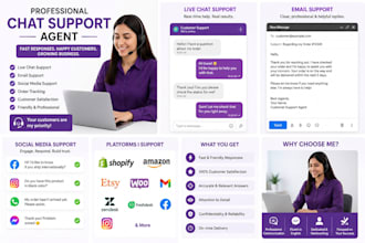 provide fast, friendly, and professional live chat support services