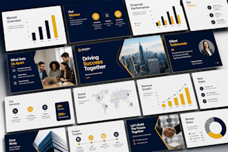 design an investor pitch deck  startup pitch deck powerpoint presentation