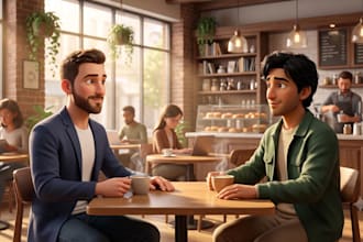 create 3d pixar animation 3d character pixar style 3d style ai animation