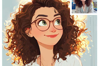 do disney cartoon portrait