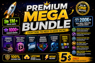 provide a premium digital products mega bundle