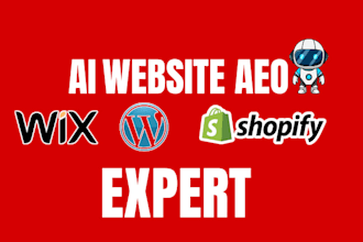 website onpage aeo and ai aeo for websites like shopify aeo wix aeo wp aeo