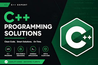 develop cpp programs, fix bugs, and create console applications