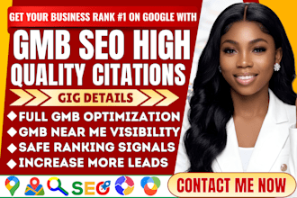 do 21000 google maps citation for gmb ranking and local SEO gmb maps citation