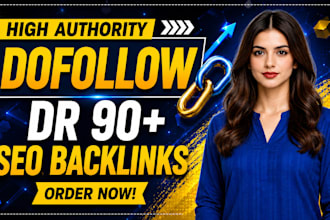 provide dr 90 seo dofollow backlinks