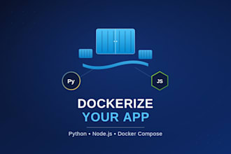 dockerize your python, nodejs, or web application