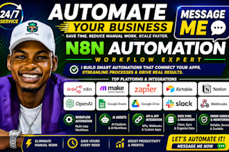 build n8n automation, n8n workflow, n8n ai agent, ai automation, api integration