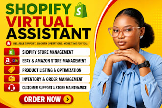 be shopify ai virtual assistant ebay amazon store manager