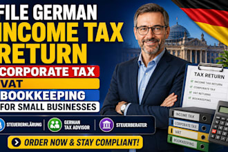 file german income tax return corporate tax vat bookkeeping for small businesses