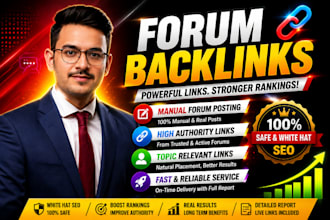 do manual dofollow forum backlinks for SEO