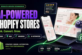 build ai powered shopify store with SEO and cro for your brand