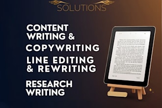provide professional writing, copy writing