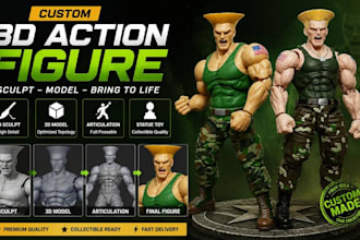 sculpt 3d anime, figurine, model 3d statue action figure 3d printing articulated