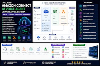 build amazon connect ai voice agent using lex v2 and lambda